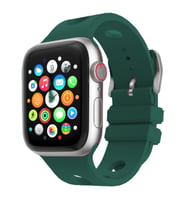 Lexroo Watch 10 42mm Delikli Tasarım KRD-147 Silikon Kordon - Koyu Yeşil