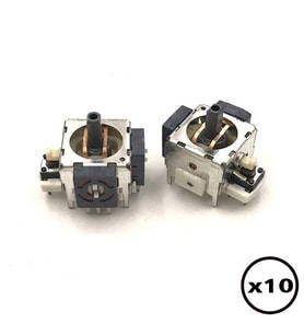 10 ADET XBOX 360 Analog Motor 3D Joystick XBOX 360 Motor Gamepad Kol Tamiri Yedek Parça (Beyaz)