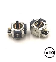10 ADET XBOX 360 Analog Motor 3D Joystick XBOX 360 Motor Gamepad Kol Tamiri Yedek Parça (Beyaz)