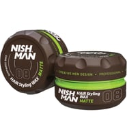 Saç Şekillendirici Wax 08 Matte, 150 ML Tüm Saç Tipleri Ekstra Güçlü, Doğal ve Matt Görünüm