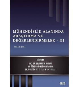 Mühendislik Alanında Araştırma Ve Değerlendirmeler - 3 (Krem)