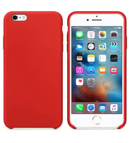 Apple iPhone 6 Altı Açık Liquit Lansman Silikon Bayrak Kırmızısı