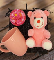Pembe Ayıcık Ve Kupalı  Hediye Seti