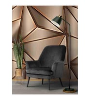 Dreamwall 3D Soyut Geometrik Üçgen Desenli Tekstil Duvar Kağıdı (Çok Renkli)