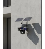 Çift Solar Panelli 4G Kablosuz Ip Güvenlik Kamerası 9Mp Ve Hareket Takipli