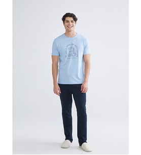 LC WAIKIKI Lacivert Standart Kalıp Erkek Pijama Takımı