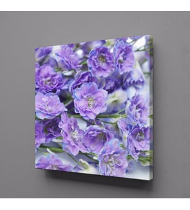 MOR ÇİÇEKLER KANVAS TABLO 40x40cm (Karışık)