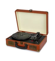 Fomix Fm-102 Pikap Plak Çalar Hoparlör Ve Bluetooth Kitli Kahverengi