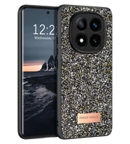 Redmi Note 14 4G Bright Simli Kapak - Gümüş