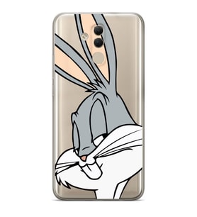 Huawei Mate 20 Lite Uyumlu Bugs Bunny Desenli Şeffaf Telefon Kılıfı