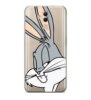 Huawei Mate 20 Lite Uyumlu Bugs Bunny Desenli Şeffaf Telefon Kılıfı