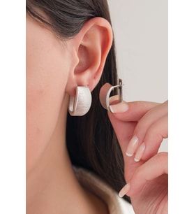 GÜMÜŞ MAT OVAL SADE DÜZ MODERN KÜPE