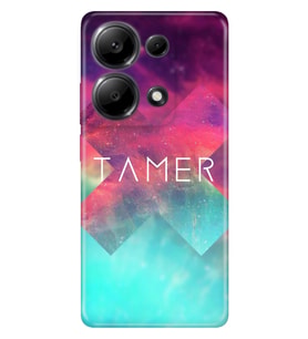 Xiaomi Redmi Note 8 9 10 10S 11 11 12 13 13C 14 15C Pro Plus SE Kılıf İsim Yazılı Kişiye Özel Model-14 (Çok Renkli)