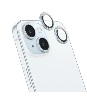 HOCO Crystal Clear iPhone 15-15 Plus HD 3D Metal Çerçeveli Kamera Koruyucu Lens-(5 - HUOBPS6648-9