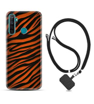 Realme 5i 5 Pro 6i 7 Pro 8 Kılıf Boyun Askılı Silikon Leopar Yeni 1676