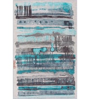 Eliana Home Baskılı, Yıkanabilir Kaymaz Taban Salon Halısı LNA1220 100x150 cm (Mavi)