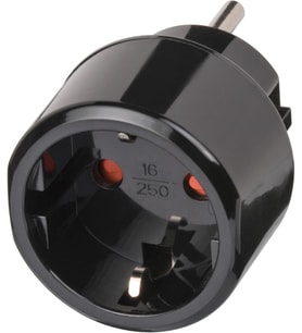 Brennenstuhl ABD VE Kanada Ülkeleri Uyumlu IP20 Lisanslı Topraklı Travel Adaptör Seyahat Dönüştürücü (Siyah)