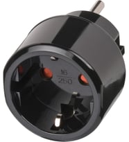 Brennenstuhl ABD VE Kanada Ülkeleri Uyumlu IP20 Lisanslı Topraklı Travel Adaptör Seyahat Dönüştürücü (Siyah)