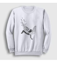 Presmono Unisex Beyaz Icarus Melek Falling Angel Sweatshirt 509602tt (Beyaz)