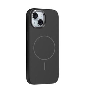 Coverzone iPhone 14 ile uyumlu K?l?f MagSafe ile uyumlu Magnetic Wireless ?arj �zellikli Metal Kamera Koruma �er�eveli Z-Edi Silikon Kapak iPhone 14 i�in k?l?f - Siyah