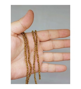 Hematit Taşı Faset Kesim 3mm Dizi (52424)