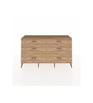 Hyperion Konsol 6 Çekmeceli  176x44x99 Çam-Çam