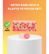 Renkli Tuş Takımlı Klavye – 3 Cihaz Bağlantısı, Medya Kısayol Tuşları