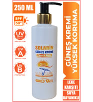 Güneş Kremi SPF50 Tüm Cilt Tiplerine Uygun Yüksek Koruma 250ML