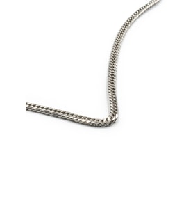 Erkek Kalın Çelik Zincir Kolye Gümüş Renk 55 cm 5 mm Kararmaz Güçlü Tasarım