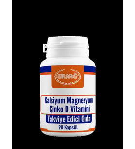 ERSAĞ KALSİYUM, MAGNEZYUM, ÇİNKO, D VİTAMİNİ
