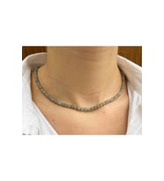 Nelleovana Labradorit Taşı Doğaltaş Kolye 6 Mm