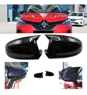 Renault Captur Batman Yarasa Ayna Kapağı Piona Black ABS 2020 ve üzeri
