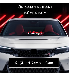 tuning ön arka cam uyumlu sticker yazı - Büyük boy spor tuning modifiye etiket