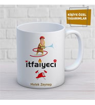 Kişiye Özel İsim Yazılabilir İtfayeci Kupa Bardak