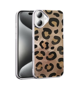 Apple iPhone 16 Uyumlu Kılıf Desenli Zore Mep Kapak (Gold)