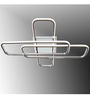 TT324-KR TT Aydınlatma 57 x 17 Profil Krom Kaplama 3 lü Plafonyer Led Avize (Çok Renkli)
