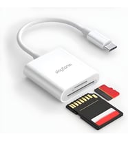 NK1023 2'si 1 arada Telefon ve Pad için Type-C'den SD Karta OTG SD/TF Bellek Dönüştürücü Tak Çalıştır Kart Okuyucu