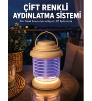 Çift Renkli LED Aydınlatmalı Taşınabilir Sinek Kovucu Lamba
