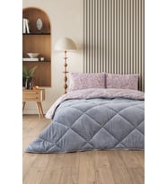 Nordelle Çift Kişilik Wellsoft Yorgan Uyku Seti Lastikli Çarşaf+Yastık Kılıflı Çift Kişilik Uyku Set