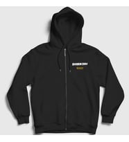 Presmono Unisex Siyah Breakdown Green Day Fermuarlı Kapüşonlu Sweatshirt 55565tt