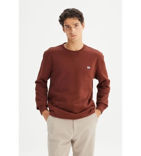 Erkek Small Logo Sweatshirt LuxBrown