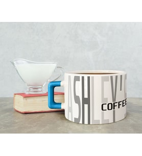 BK Gift Kişiye Özel İsimli Mavi Kulplu Çay & Kahve Fincanı-22, Arkadaşa Hediye, Sevgiliye Hediye