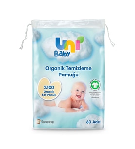Uni Baby Bebek Temizleme Pamuğu 60 Lı 