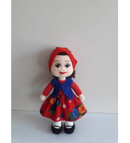 Köylü Güzeli Bebek Amigurumi Organik Oyuncak