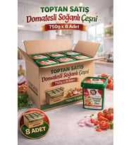 Domatesli Soğanlı Çeşni 750 G X 8 Adet - 1 Koli (Koli Bazlı Avantaj Paketi)