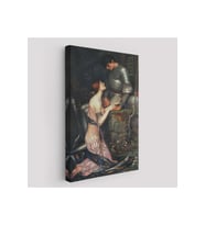 John William Waterhouse'un Lamia ve Şövalyesi Orenco Kanaviçe Tablosu-6263