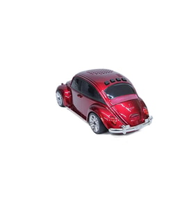 Beetle Araba Görünümlü Taşınabilir  Bluetooth Hoparlör Ve Radyo Speaker (Çok Renkli)