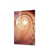 Geometrik Bina Cam Tablo 4mm Dayanıklı Temperli Cam (Çok Renkli)
