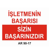 İŞ GÜVENLİĞİ UYARI LEVHASI 1 ADET PVC 21 X 29CM