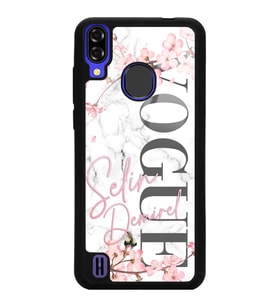 Reeder P13 Blue Uyumlu Mermerli Sakura Vogue Tasarımlı Glossy Telefon Kılıfı